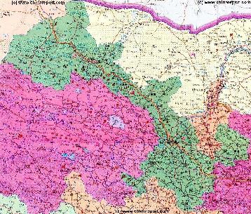 Gansu Map 1 - Geographic Map