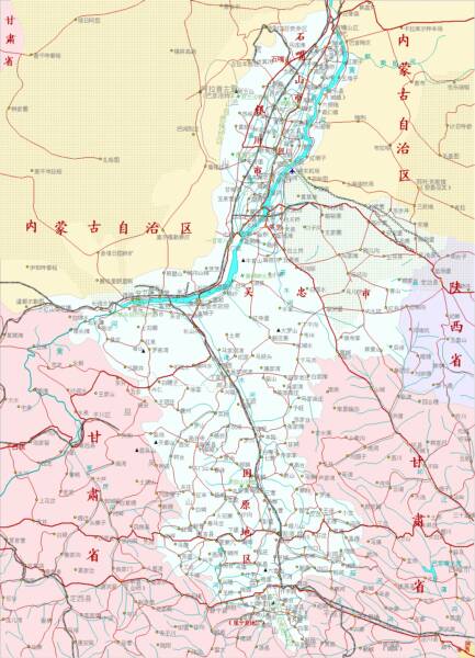 Click to Go to Large Scale Schematic Map 2A NingXia Province