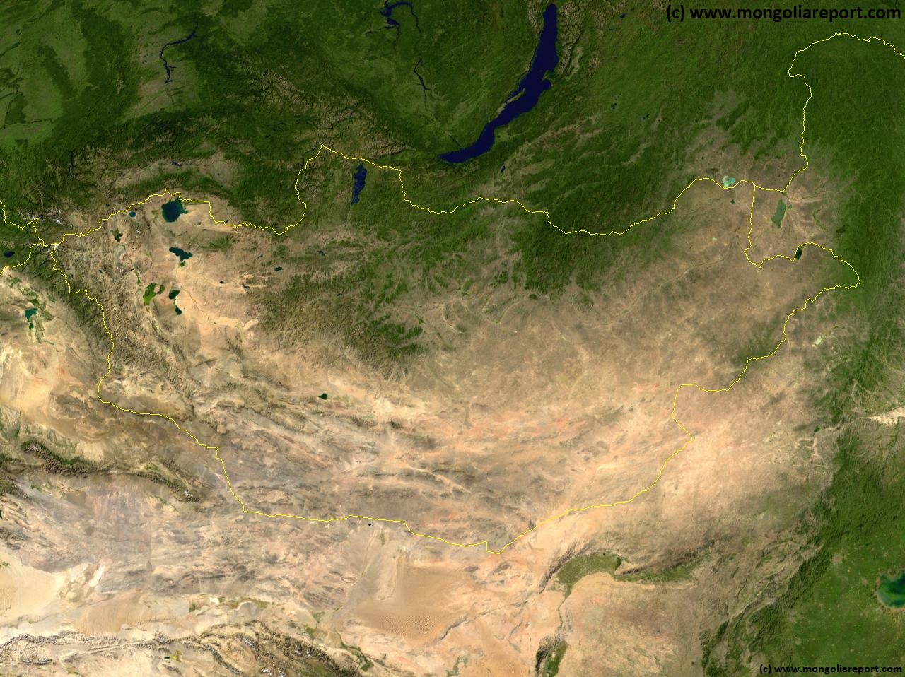 Go to Mongolia Satellite Map Overview 1A
