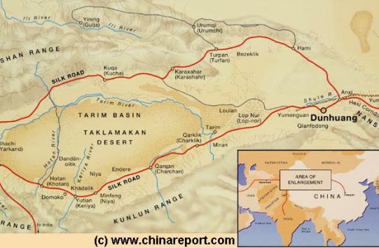 Go view the Map of Dunhuang + Area !